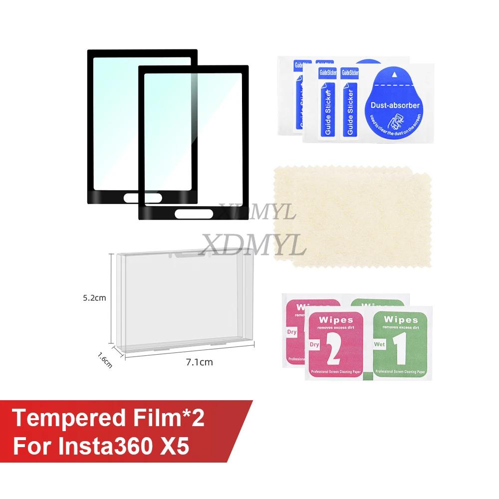 Magnetische Adapterhalterung/Gehärtete Folie/Silikon-Basiskörperhülle Objektivdeckel/Metall PC Kaninchenkäfig Für Insta360 X5 Kamerazubehör