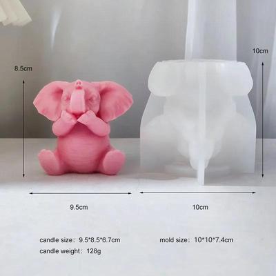 Baby Elefant Kerze Form DIY Schokolade Handgemachte Seife Gips Epoxy Harz Silikon Form Hause Dekoration Ornamente 2023 Neue