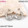Elegant Geometric 18K Gold Plated Stainless Steel Earrings for Women - Luxury C-Shaped Stud Jewelry Bestseller