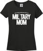 Militärmutter – Früher habe ich ihn beschützt, jetzt beschützt er mich – Missy Fit T-Shirt (S-3X)