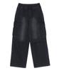 RAYFIKERS Cargo Parachute Elastic Denim Pants Mq6Du164_Black