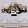 Motorcycle Canvas Wall Art Painting 5 Panels HD Print Wall Art Modern Modular Poster for Living Room Home Decor