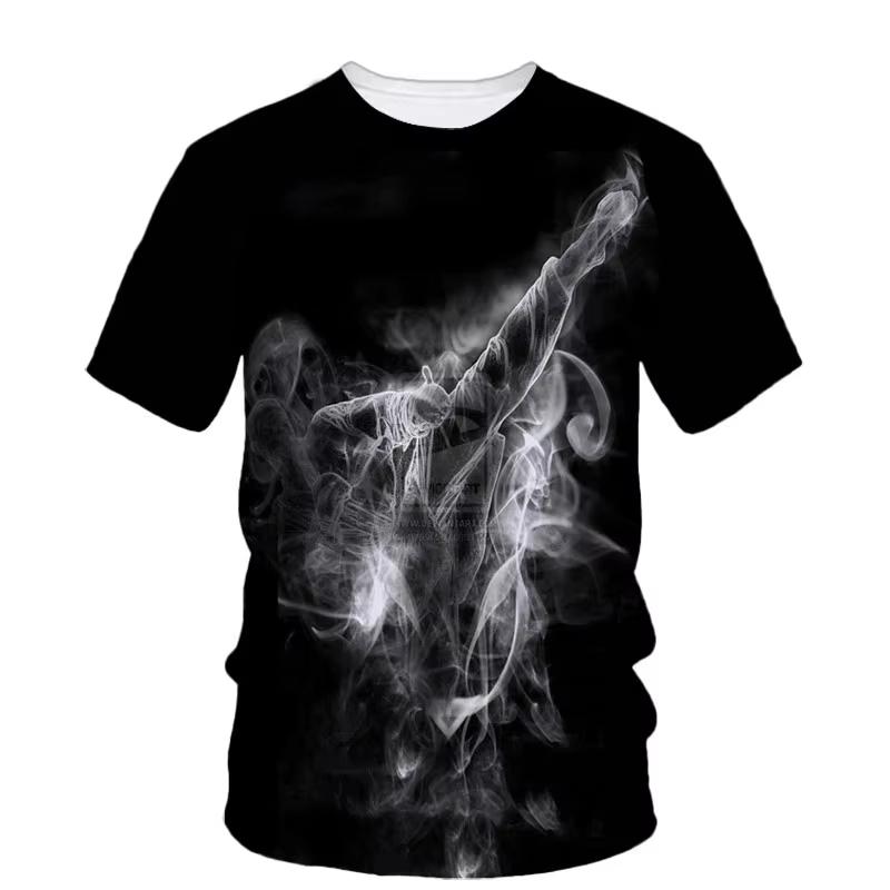 T Shirt for Man 3D Taekwondo Karate Boxing Printing T Shirt Martial Art Wushu Graphic Tee Kid Cool Hip Hop Clothing Tops Tees