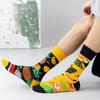 REMOULD Women Fashion Designer Mismatching AB Socks High Quality for Girls Art Crazy Socks With Print Pattern Fancy Cool