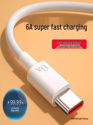 6A Fast Charge Type-C Cable for Huawei Mate 60 Pro/P30/P40 Android