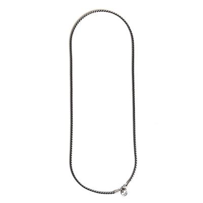 SCALETTO BLACK BAT204 [surgical steel]Vintage Black Rope Chain Necklace