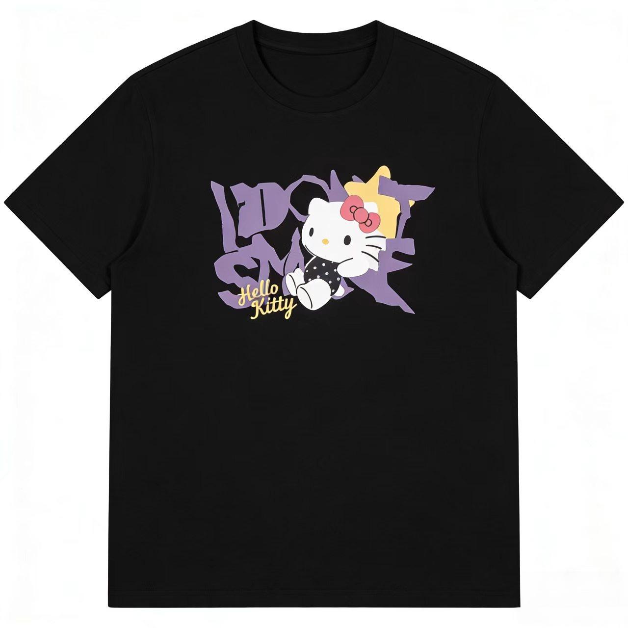 

Sanrios 2026Summer New Collection Pochacco Cartoon Print Pure Cotton LooseFitting Breathable Womens ShortSleeved TShirt S