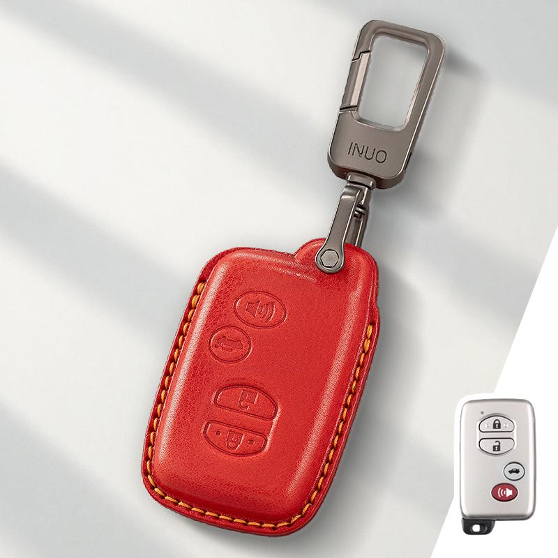Genuine Leather Protector for Old Toyota Highlander Land Cruiser Lexus Key Case Cover Fob
