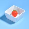 Pure White Ceramic Square Bowl for Condiments and Desserts