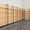 Four-Column Wood Grain Storage Rack for Stationery or Snacks - Single/Double Sided Display