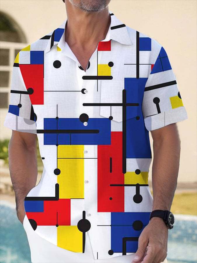 Europe and the United States Hot-selling Summer New Hawaiian Shirt Youth Men's Fashion 1D Digital Printing Source