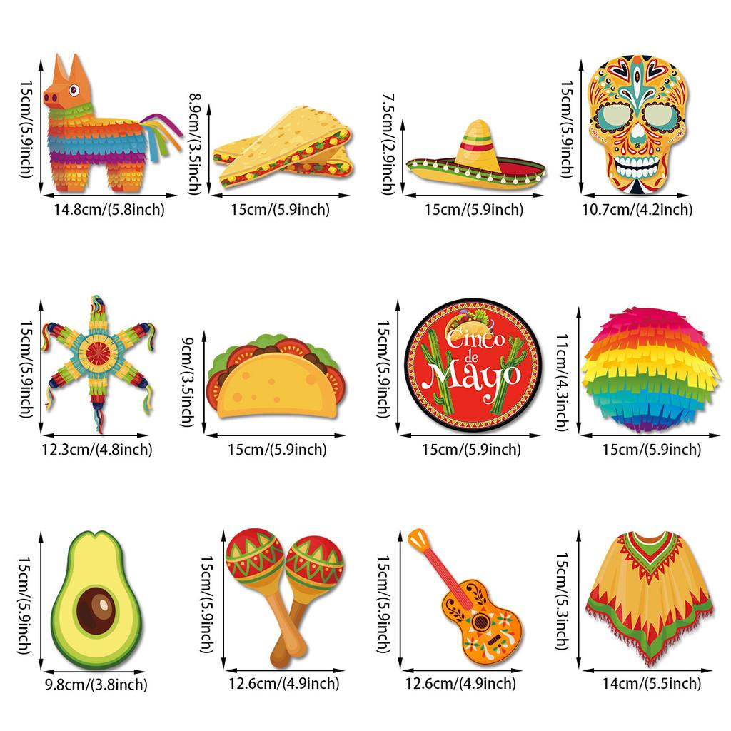 Festive Spiral Mexico Streamers For Party Venue Decorations With Paper Material