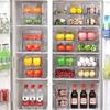 Clear Multilayer Refrigerator Organizer Box for Food, Fruit, Eggs, and Dumplings