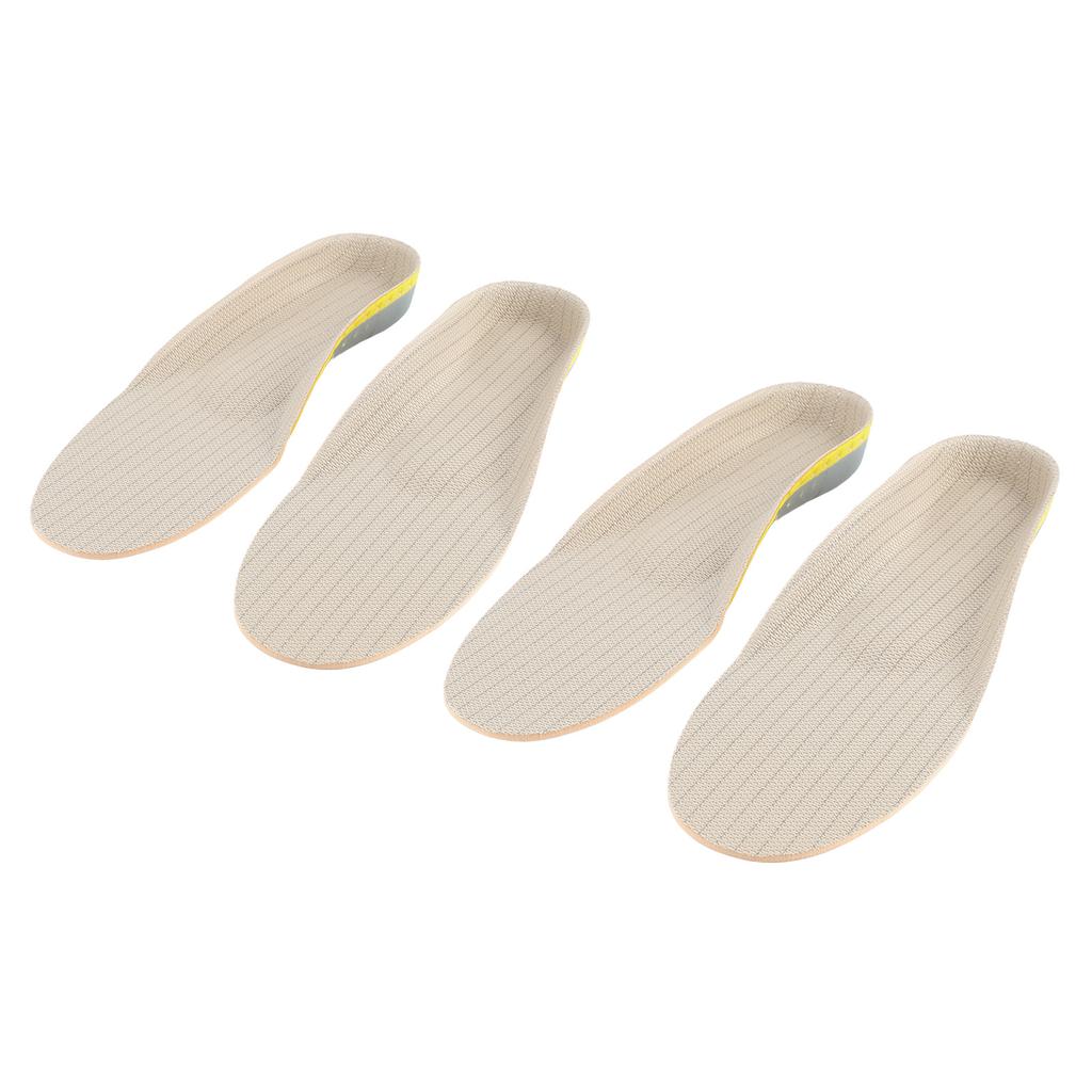 2 Pairs Shoe Insoles Light Weight Breathable Shoe Pads Flat Feet Correction EVA Soles Relief