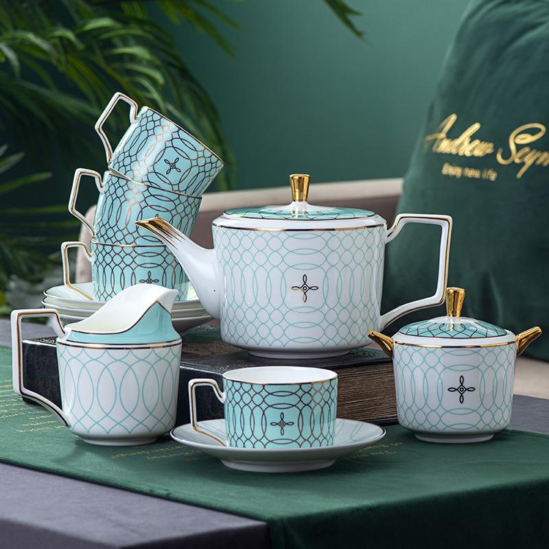 Simple Light Luxury English Afternoon Tea Set Household Bone China Teapot Set Small Luxury Exquisite Coffee Cup