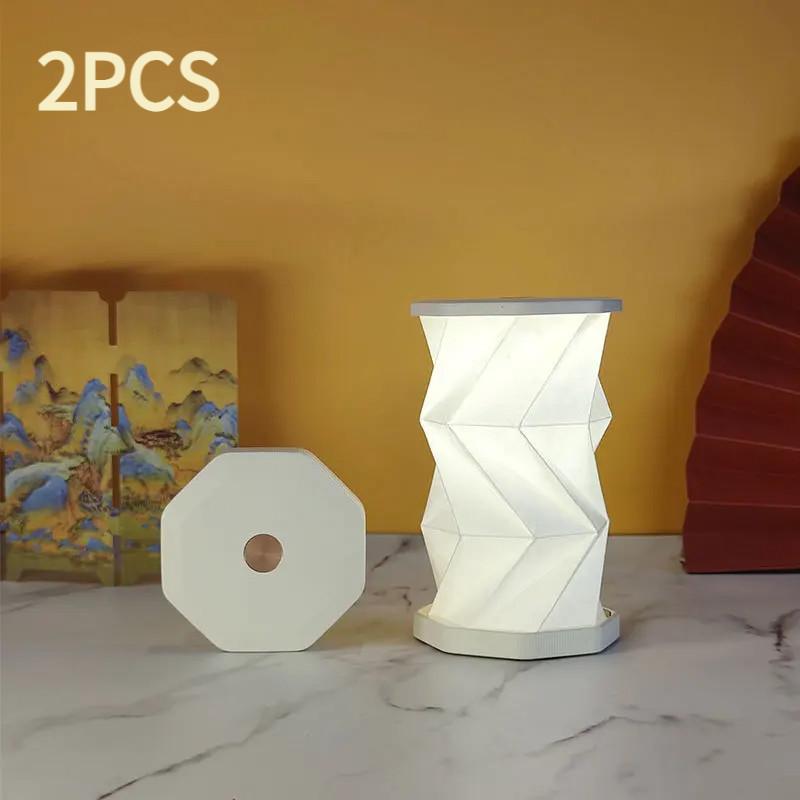 Rotating Night Light Creative Foldable Atmosphere Light Bedroom Bedhead Decoration Gift Book Light LED Table Light