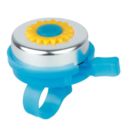 Zvonek na kolo se slunečnicovou dekorací Čistý hlasitý zvuk Snadná instalace Hliníková slitina Dětský zvonek na řídítka