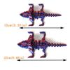 Big Mouth 3D Printed Triceratops Candy Color 3D Articulated Dinosaur Toys  Landscaping Decoration