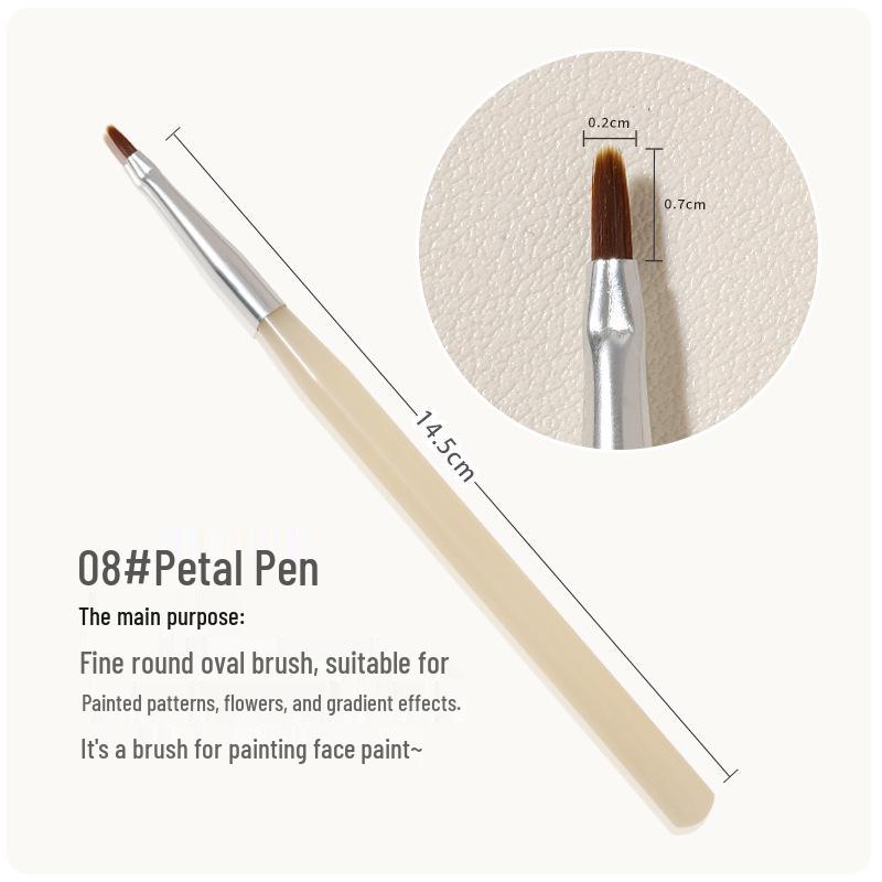 Nail Art Pen for Line Drawing, French Ombre, Gradient, Dotting, and Floral Designs – Light Therapy Tool Brush