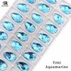 K9  Supplier AB Crystal Glass Sew-on Beads Drop Shape Wedding Dress Decor Sewing Rhinestones Glue Applique Technique