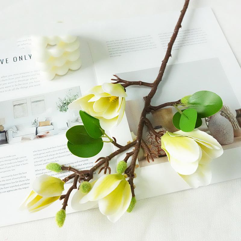 Artificial Flower Realistic Design Flower Bouquet Silk Flower Long-lasting For Living Room Gift Wedding Decoration