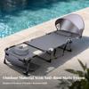 Portable Folding Lounge Bed Foldable Sunbathing for Beach