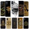 Sacred Eye of Horus Egypt Fresco Cover Phone Case For Samsung Galaxy A12 A22 A32 A52 A72 A02S Phone Case Note 20 Ultra 10 S10 Pl