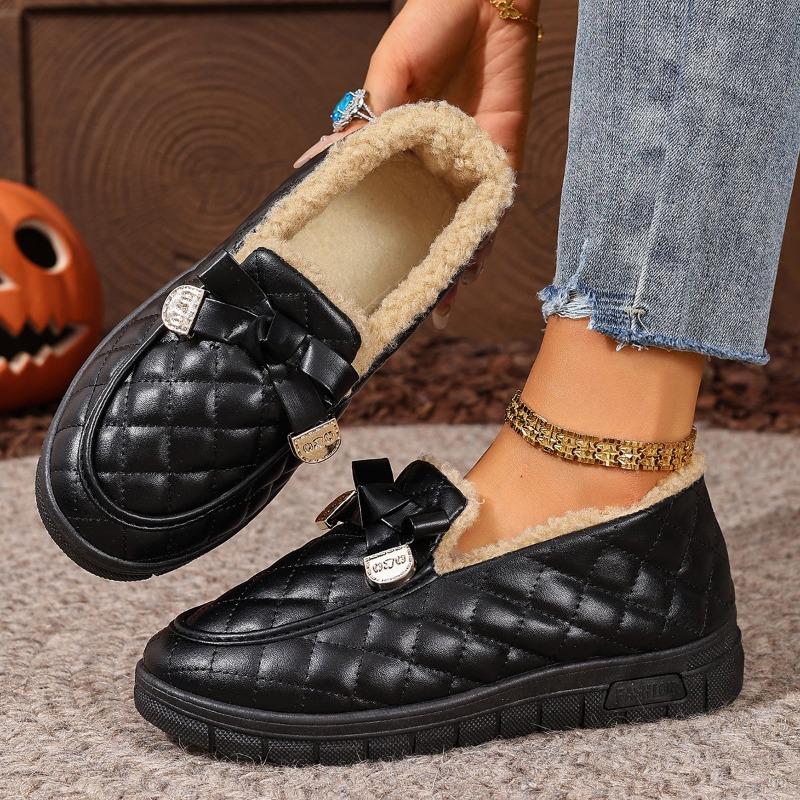 Snow Boots, Women's Casual and Comfortable Fleece Warm Shoes, Versatile Shoes