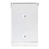 Lysmics Mailbox, Post Box, Wall-Mounted, Key-Lock, Metal, White, Small (White)