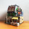 Garden Hotel Themed Building Blocks Set with Light City Street View Model Bricks Creative DIY Kit Ideal Kids Birthday Gift Toy