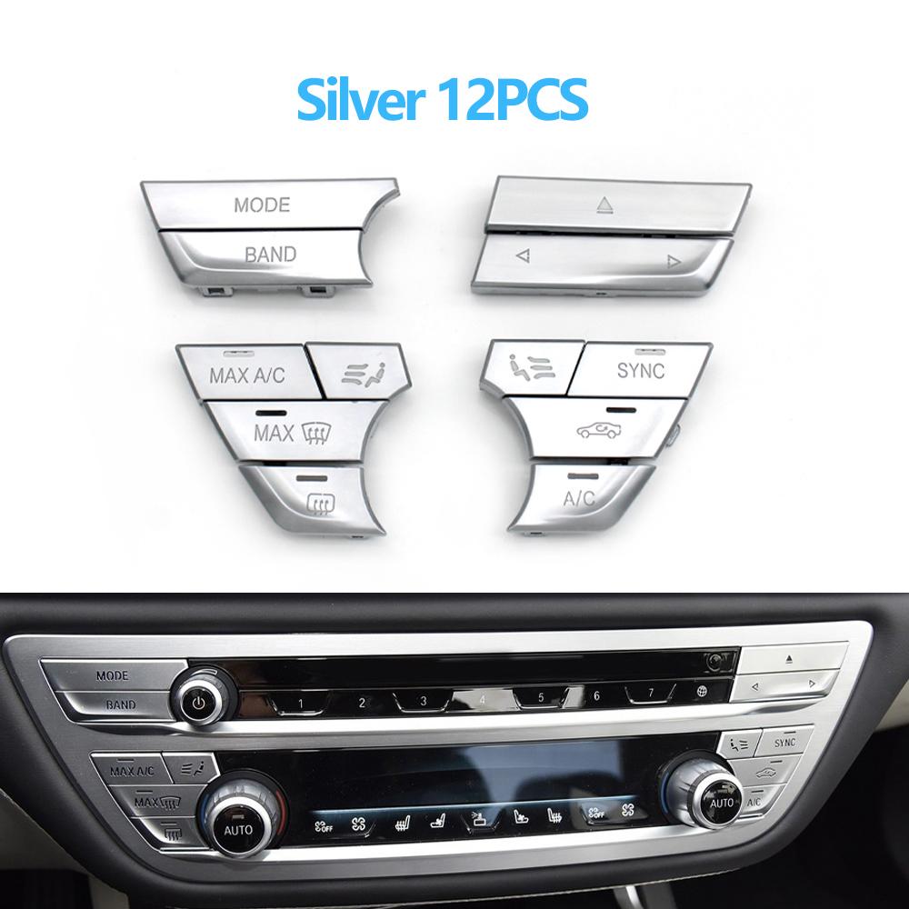 Dashboard Air Conditioner AC Ventilated Control Button Heater Switch Cover For BMW 5 6GT 7 Series G30 G31 G32 G11 G12 2017-2023