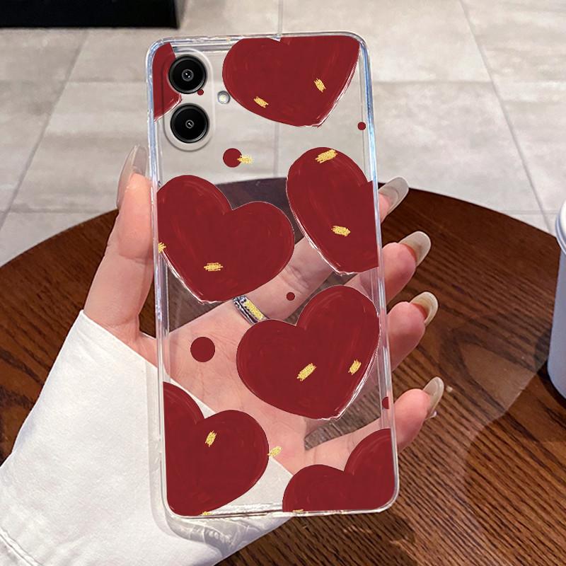 For Samsung Galaxy A07 4G 2025 Silicone Aesthetic Fashion Cute Cat Phone Case Transparent Soft TPU Casing SamsungA07 Back Cover