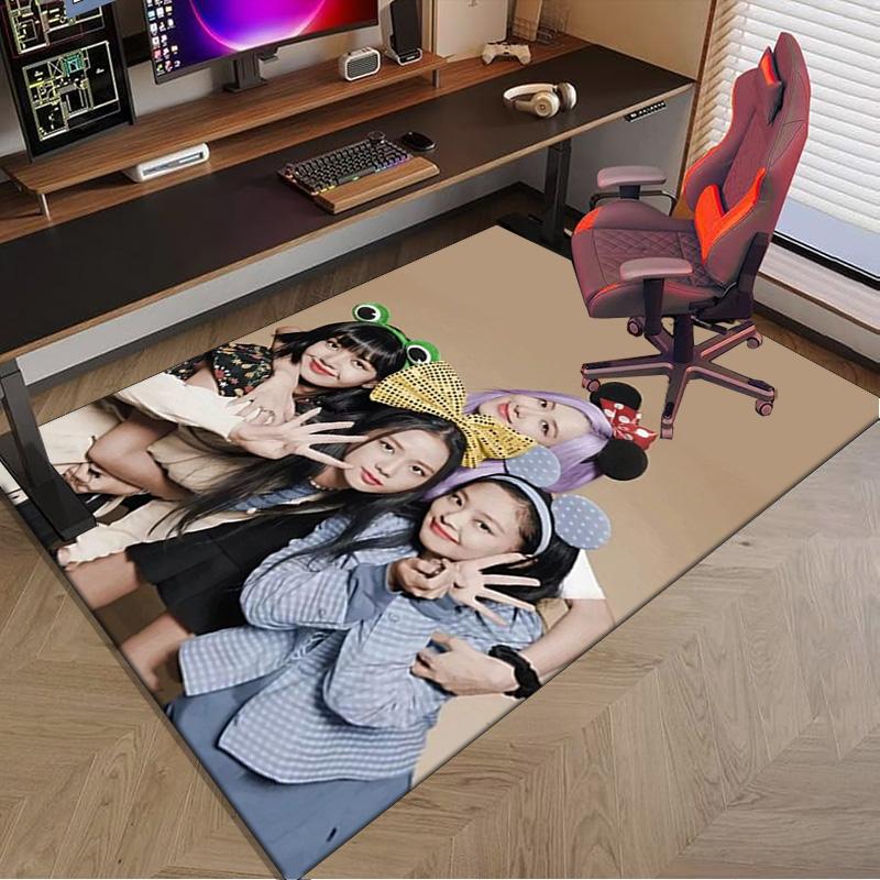 kpop BP Fashion Carpet, Chair Rug,Rug for Office Bedroom living rooms, Doormat decor Fan Gift Christmas Gift