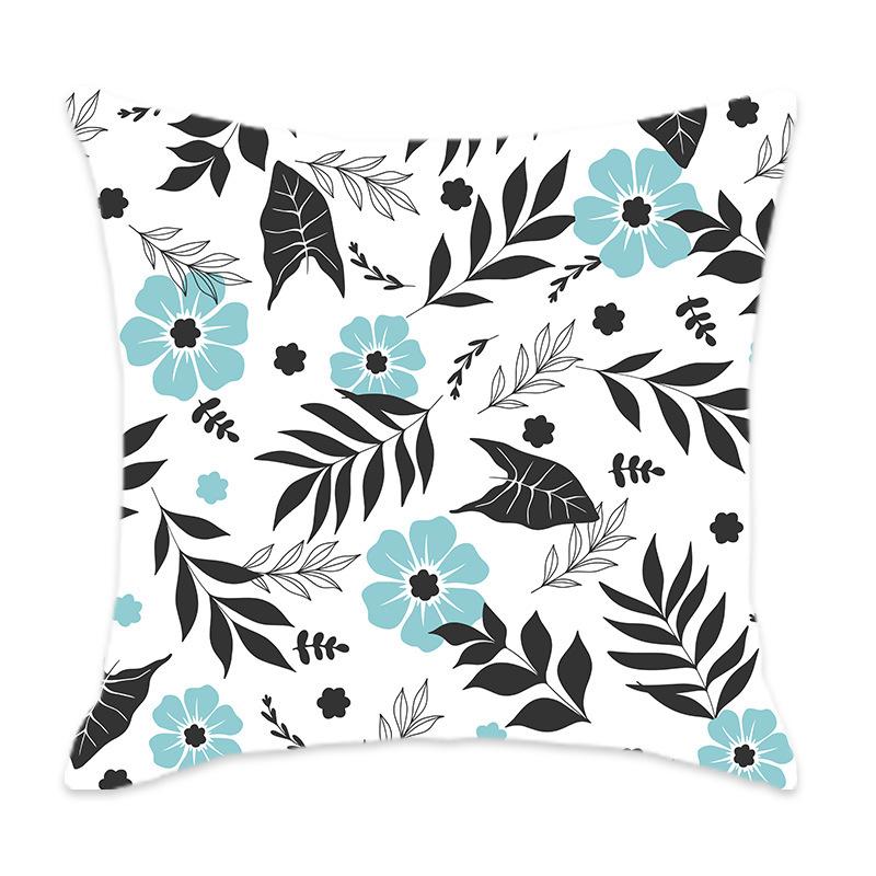 Home Pillow Floral Print Series Sofa Bedroom Leisure Pillow Floral Pattern