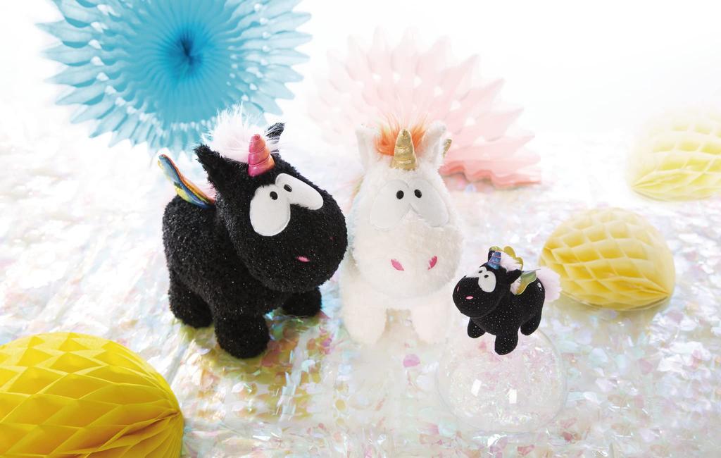 NICI Unicorn Rainbow Inn Plush Black Toy, 32cm, Germany, 3047378,