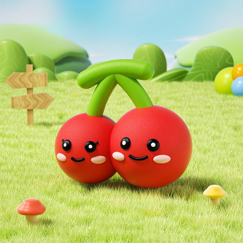 Cute Fruit Shaped Latex Squeaky Dog Toys Natural Soft Teething Chew Toy for Puppies Small Medium Dogs Relieve Boredom