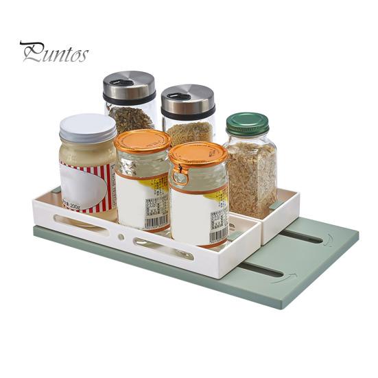 Storage Rack Strong Load-Bearing Expandable Design Large Capacity Easy Installation Multifunctional Pull-Out Cabinet Drawer Storage Shelf