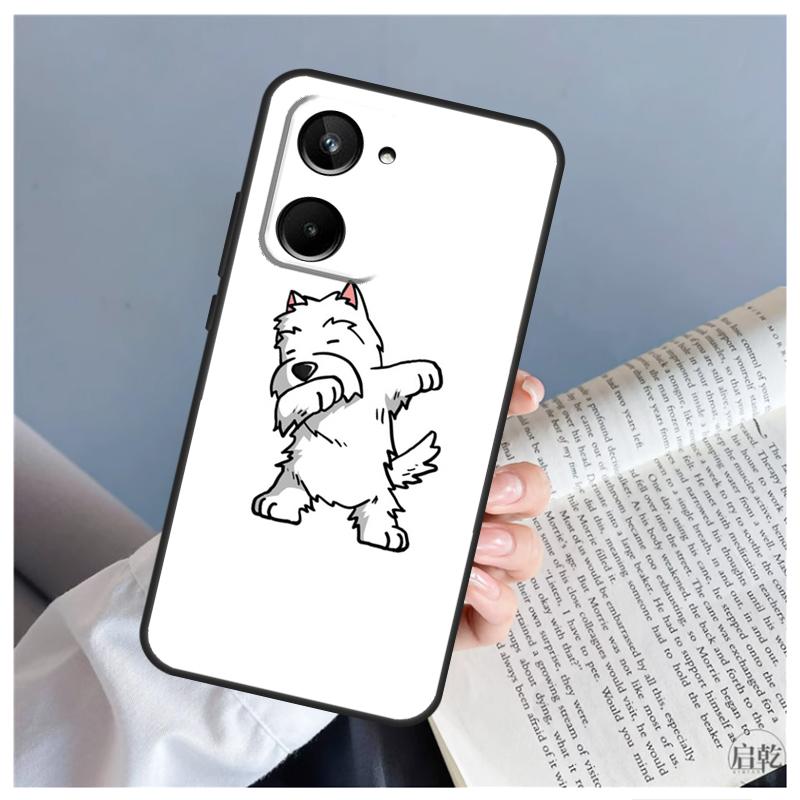 

Cartoon Westie Dog For Realme 9 10 11 12 Pro Plus GT5 C67 C55 C53 C35 C33 C30 C25s C21Y C15 GT3 GT Neo 5 Case Realme C25 C25s