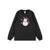 2024 Trendy Autumn/Winter Cartoon Print Cotton Cuffed Long Sleeve Couple T-Shirt