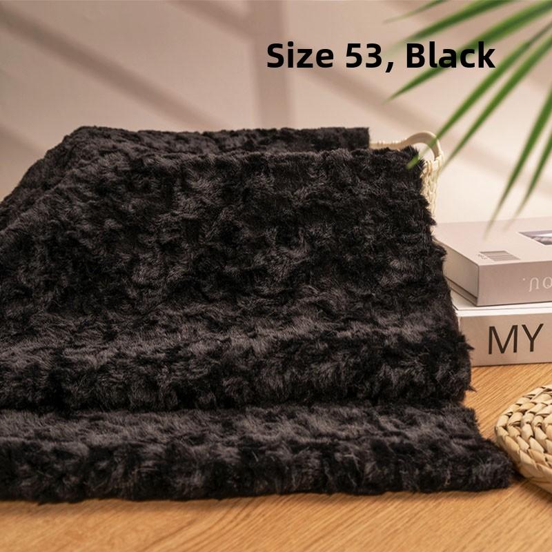 Thickened Rabbit Fur Brushed Cotton Doll DIY Fabric Rose Patterned Fur Collar Clothing Material Home Decor Sponge Pad Fabric
