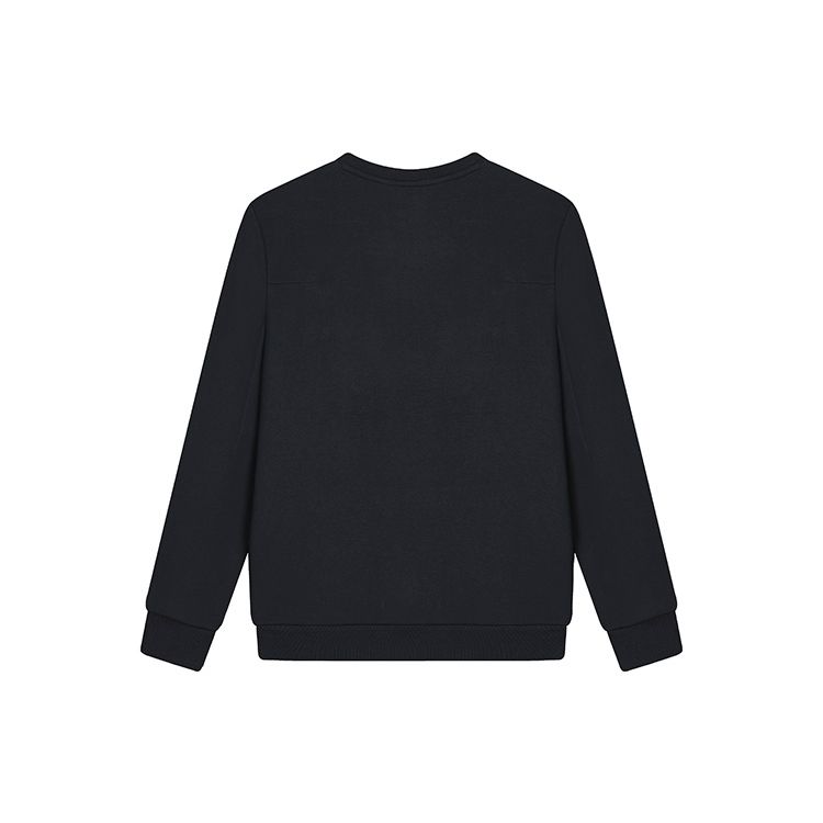 Fila Basic Logo Knitted Sports Crew Neck Sweatshirt Men Sweatshirt Legendary-Blue F11M217203F-NV