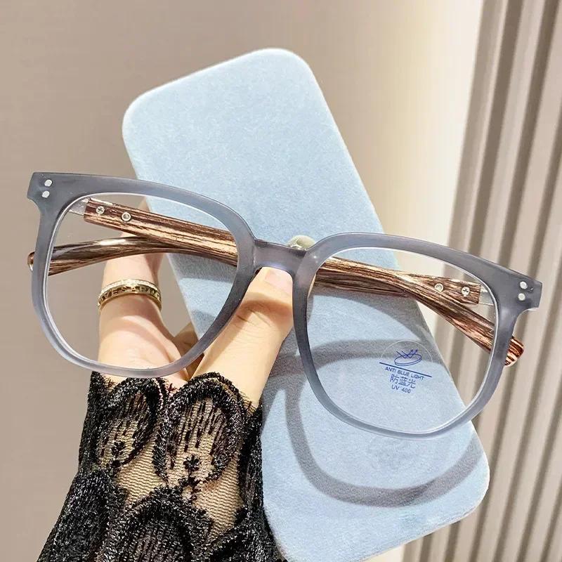 Vintage firkantede lesebriller kvinner treben Langsynte briller Unisex Plus Dioptri Reseptbriller 0 +1,0 Til +4,0