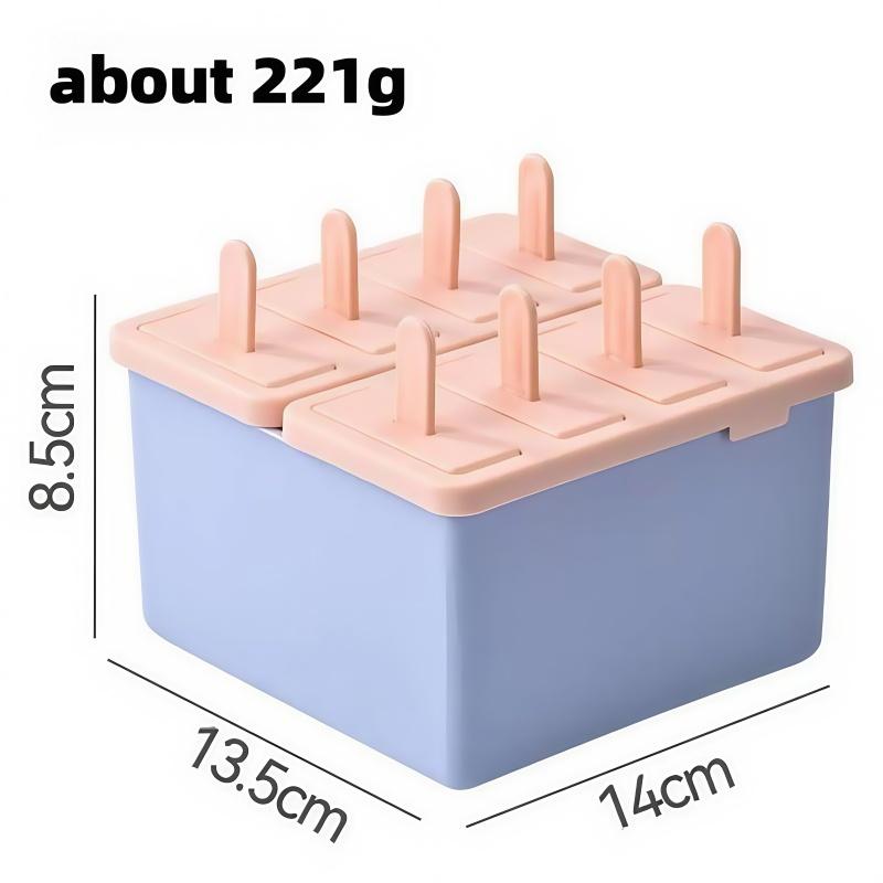 Popsicle/Sorbet Mold Food Grade Household Popsicle Making Frozen Ice Box Abrasive Tools with Lid Homemade Ice Cream Artifact