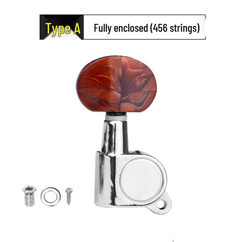 Wooden Folk Guitar Tuning Knobs: Fully Enclosed & Semi-Enclosed Adjusters