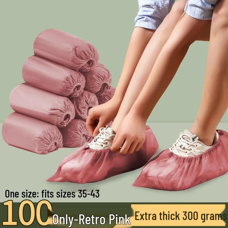 Washable Non-Woven Shoe Covers for Kids & Adults - Universal, Disposable Indoor Foot Covers for Guests