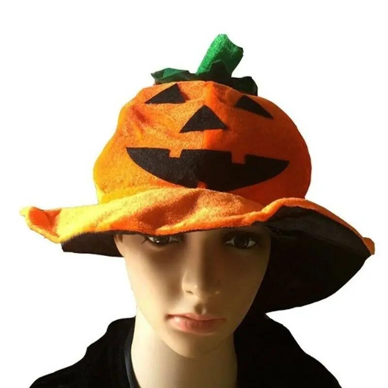

Halloween Pumpkin Hat Prom Party Props Ghost Festival Velvet Hat Pumpkin Hat Party Hat