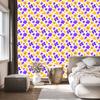 Lavender and Gold Flowers Wallpaper for Living Room and Bedroom 50x1000