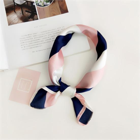 Scarf Stylish Elegant Stripe Pattern Fashion Neckerchief for Wedding