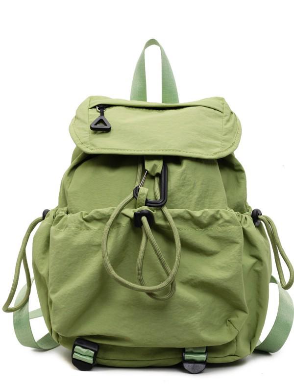 Korean Women's 2025 Casual Drawstring Backpack: Lightweight Small Schoolbag for Students