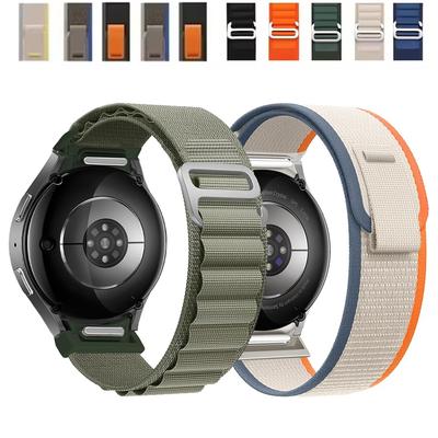 Armband für Samsung Galaxy Watch 7 6 5 4 FE 44mm 40mm 5 Pro Lückenlos Robustes Nylon Handgelenk correa Armband Galaxy Watch 6 Classic Strap